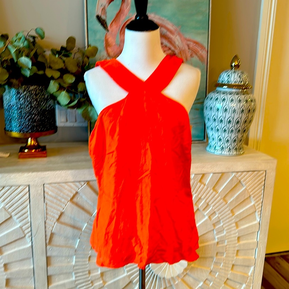 NWT Ann Taylor back zip top